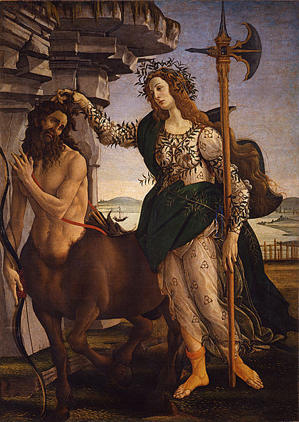 Sandro Botticelli - PALLAS e o CENTAURO