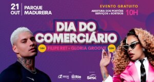 Dia do Comerciário será celebrado com shows gratuitos de Gloria Groove e Felipe Ret