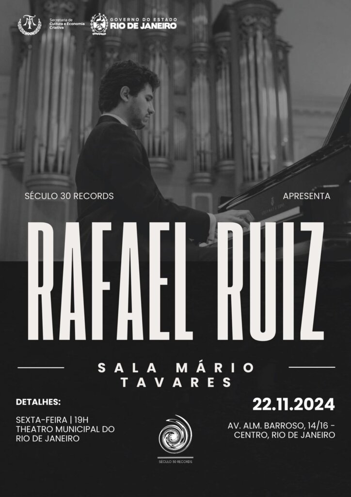 Rafael Ruiz se apresenta no Theatro Municipal