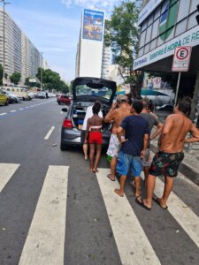 Ação solidária no Centro do Rio