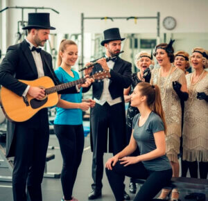O Cantador de História: Serenata na academia – Um dia dos namorados de peso