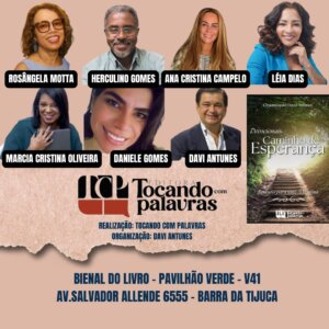  Editora Tocando com Palavras lança “Caminho de Esperanças” na Bienal do Livro