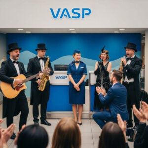 O Cantador de Histórias: Serenata no aeroporto – quando o amor ganhou asas