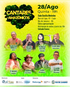 Concerto “Cantares Amazônicos” celebra a força e a diversidade cultural da região na Sala Cecília Meireles e em Paracambi