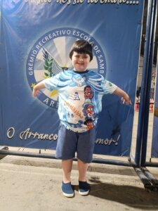 Com apenas 7 anos, Gabriel Breia será “musinho” do Arranco na Marquês de Sapucaí