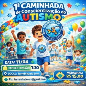 Caminhada pela conscientização do autismo promove inclusão e união entre famílias
