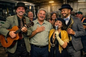 O Cantador de Histórias: Serenata no terminal: uma surpresa no ponto certo