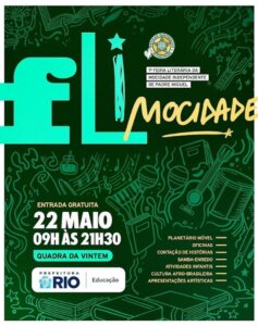 Festa Literária da Mocidade terá oficinas, apresentações e entrada gratuita