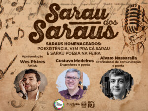 Sarau dos Saraus homenageia importantes encontros poéticos do Rio de Janeiro na Sala Glauber Rocha