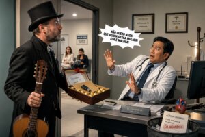 Bombons, serenata… e um divórcio em andamento