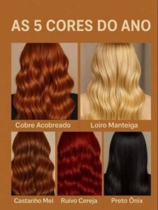 Cores iluminadas: loiro mel, castanho caramelo e ruivo acobreado são apostas para 2026