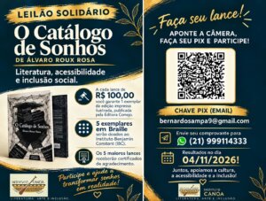 Leilão solidário transforma literatura em instrumento de inclusão social