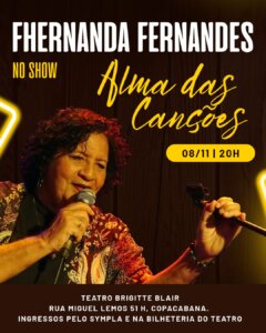 Fhernanda Fernandes no show Alma das Canções