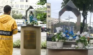 Altar de Nossa Senhora do Amparo é alvo de vandalismo em Cascadura